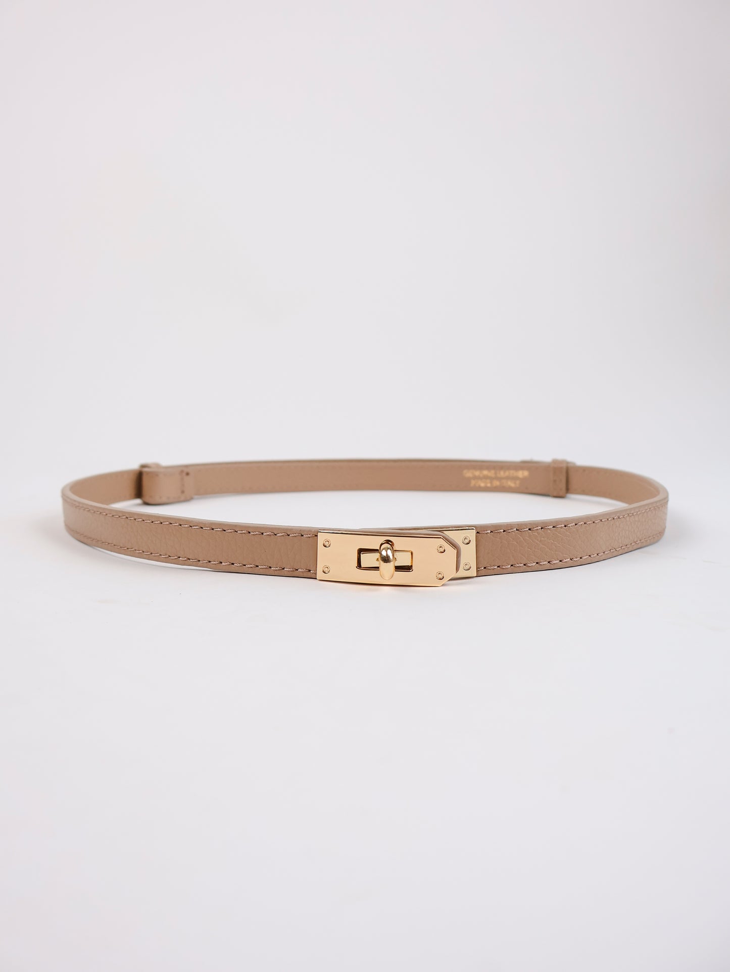 Taillengürtel 100% Leder Beige