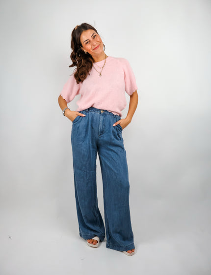 Wave Alpaka Pullover Rose