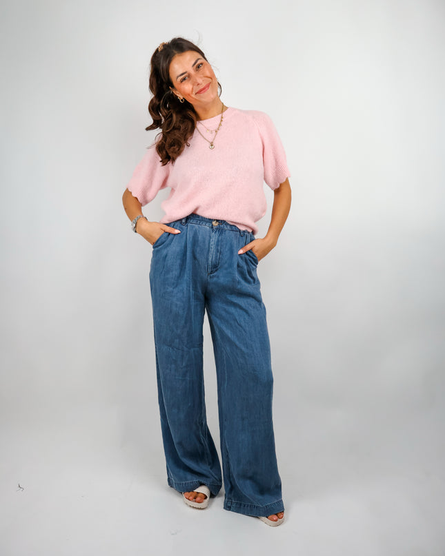 Wave Alpaka Pullover Rose