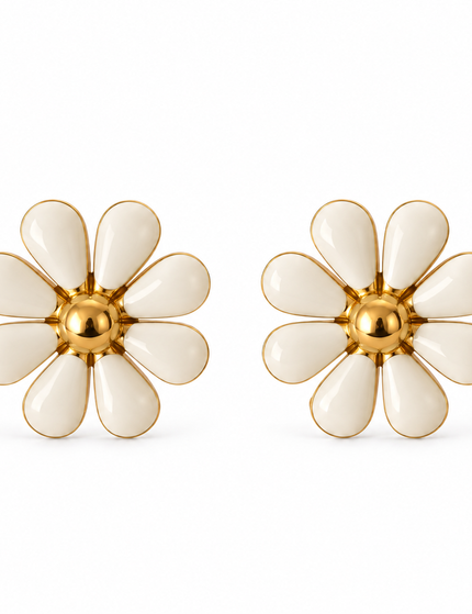 Ohrringe White Daisy
