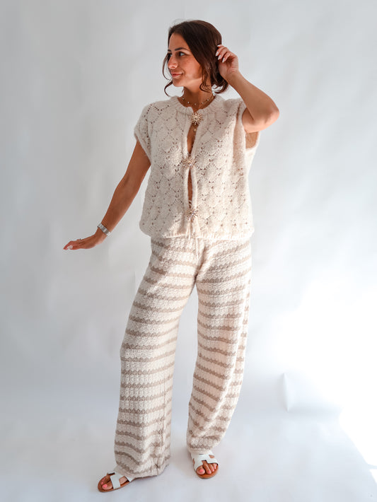 Sol Strickweste creme