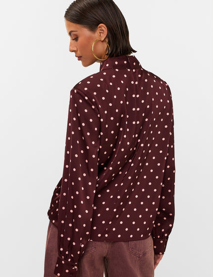 Studio Amaya Selya Bluse Bordeaux