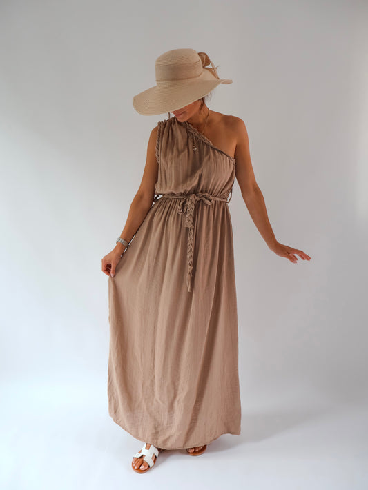 Romina Oneshoulder Beige
