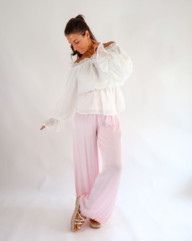 Volant Bluse Off-white