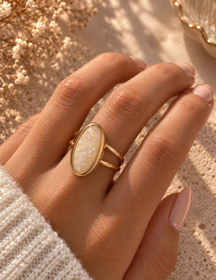 Marbel Statement Ring