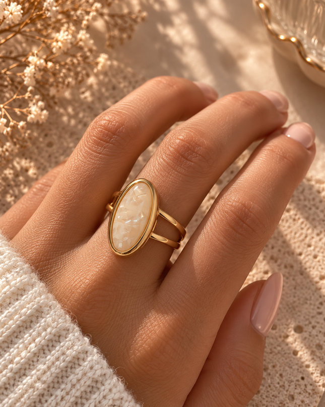 Marbel Statement Ring