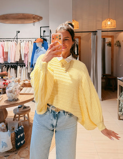 Strickponcho Citrus