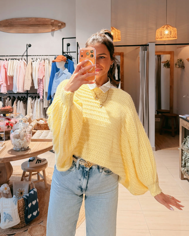Strickponcho Citrus