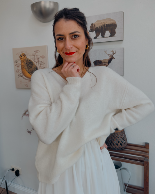 Alpaka Pullover Creme