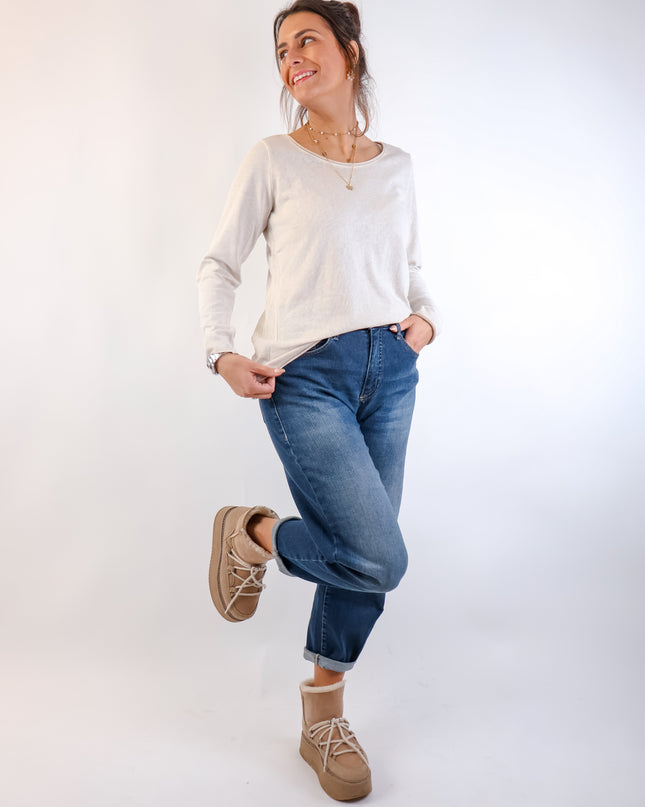 Smith & Soul Basic Knit - Langarmshirt Sand