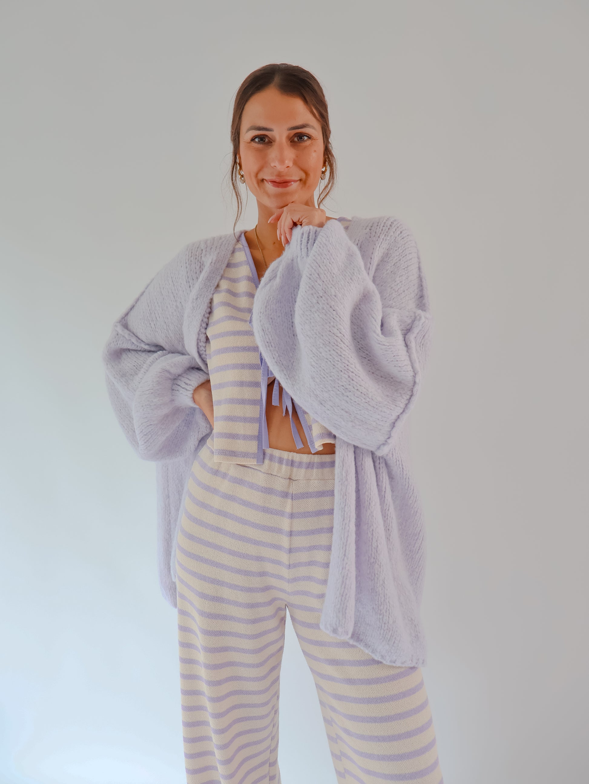 Oversize Flauschi Flieder