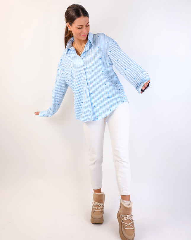 Lovely Bluse Hellblau