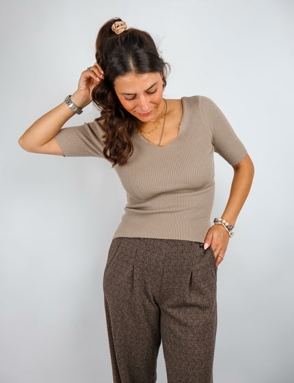 Nümph Nuayelet Cropped Pullover Silver Mink