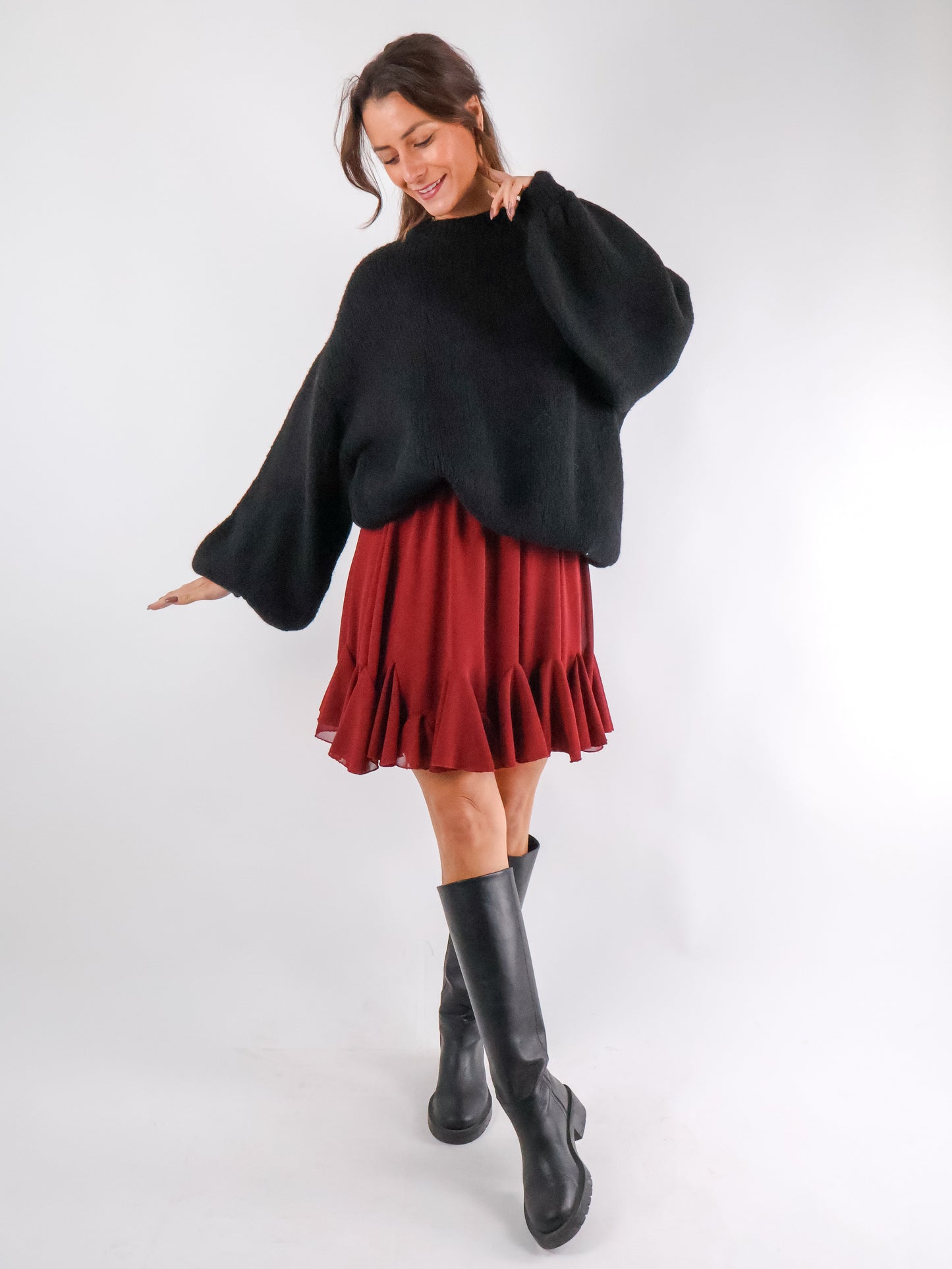 Strickpullover Schwarz