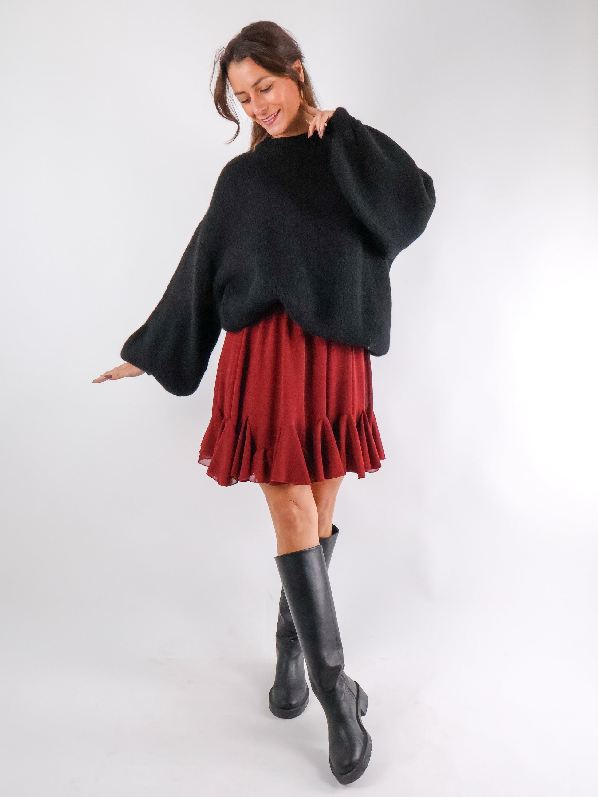 Strickpullover Schwarz