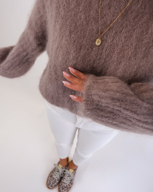 ★ Premium Kidmohair Pullover mit Ballonärmeln Kit