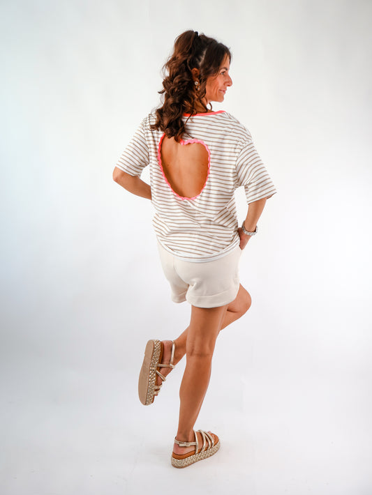 Amore T-Shirt Beige