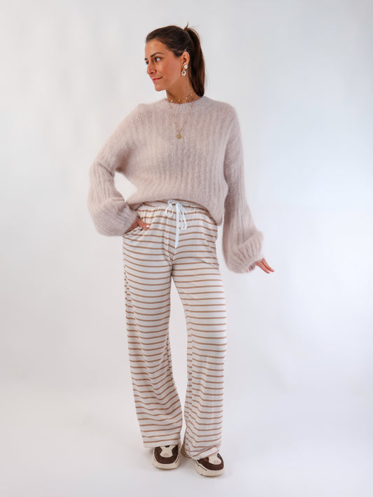 ★ Premium Kidmohair Pullover mit Ballonärmeln Stone