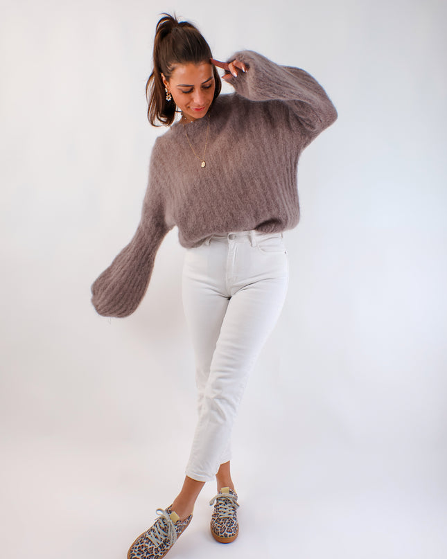 ★ Premium Kidmohair Pullover mit Ballonärmeln Kit