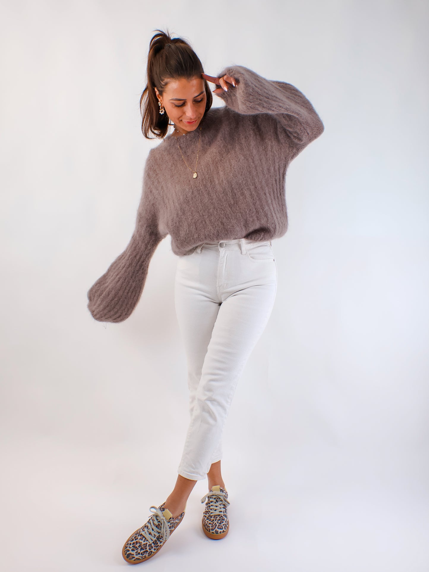 ★ Premium Kidmohair Pullover mit Ballonärmeln Kit