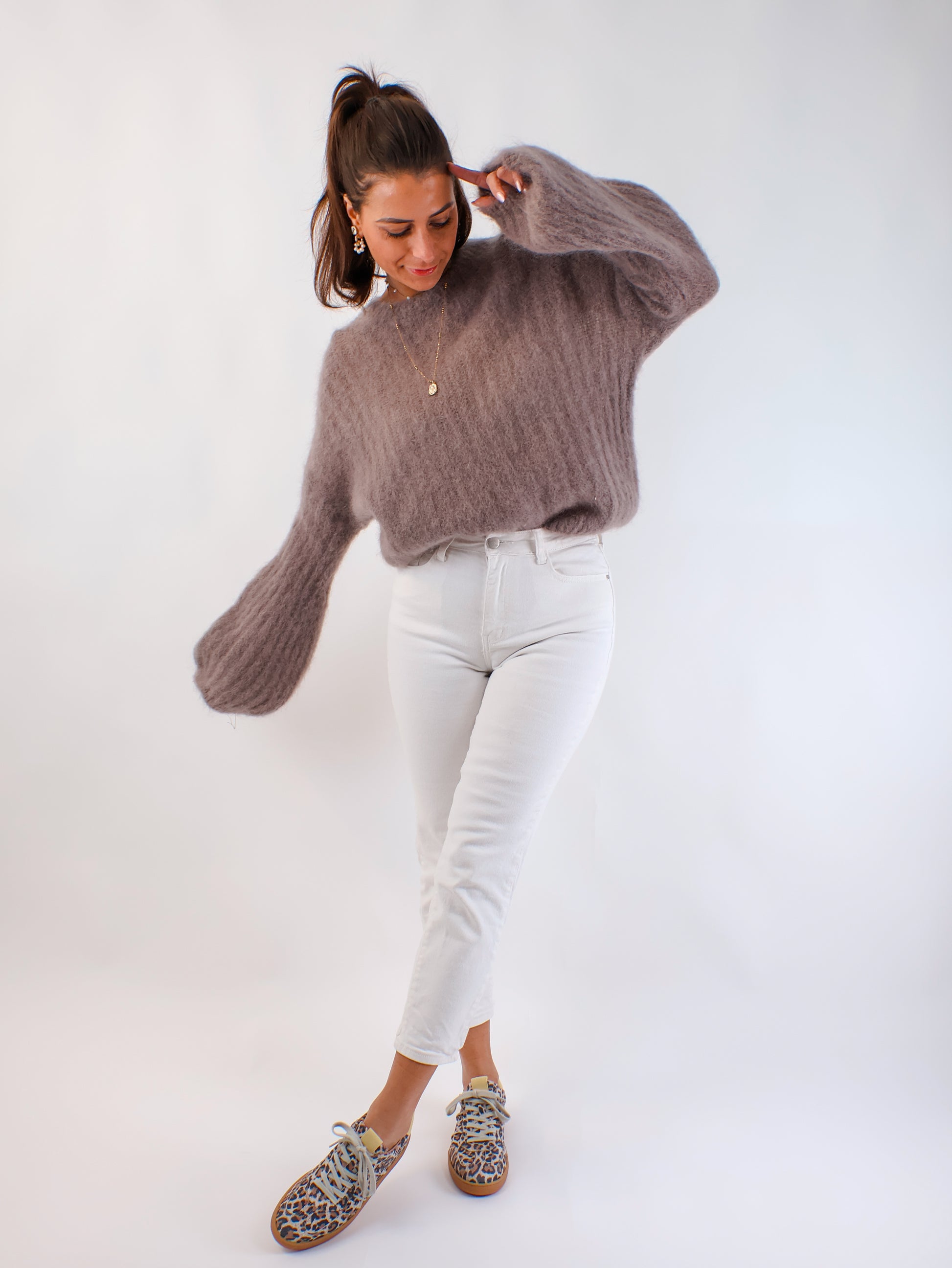 ★ Premium Kidmohair Pullover mit Ballonärmeln Kit