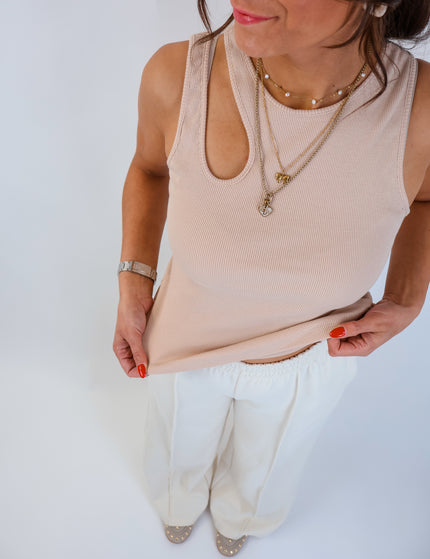 Twin Top Beige