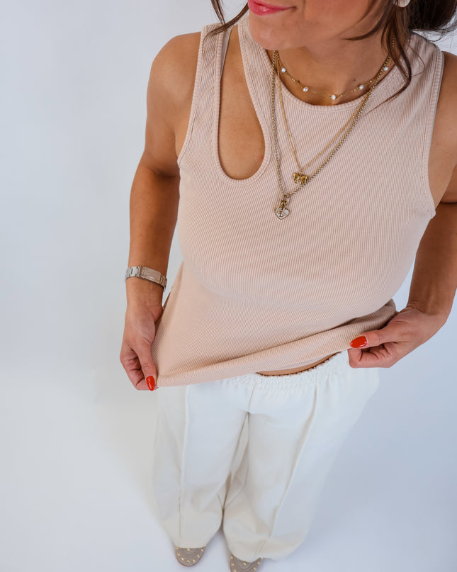 Twin Top Beige