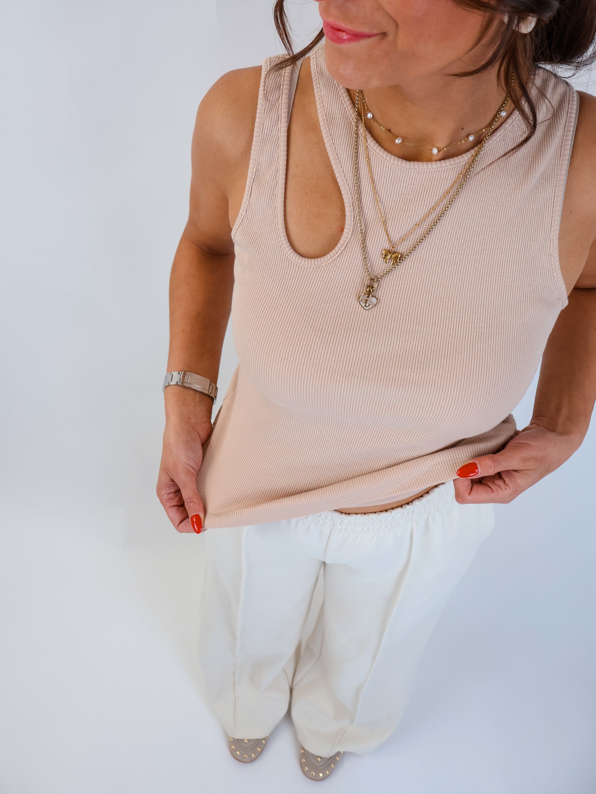 Twin Top Beige