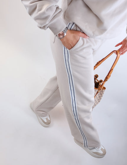 Smith&Soul Sweatpants with side Stripes Sand