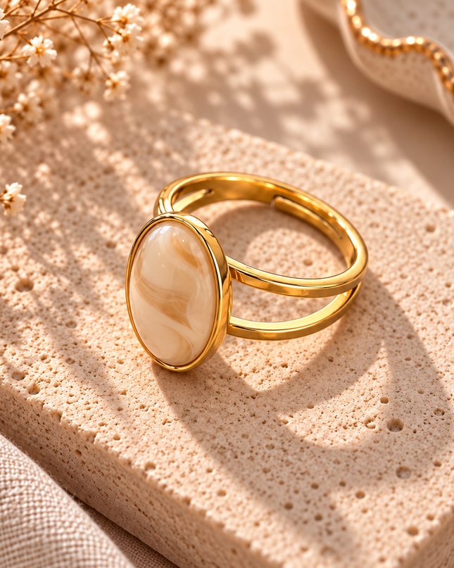 Golden Ivory Ring