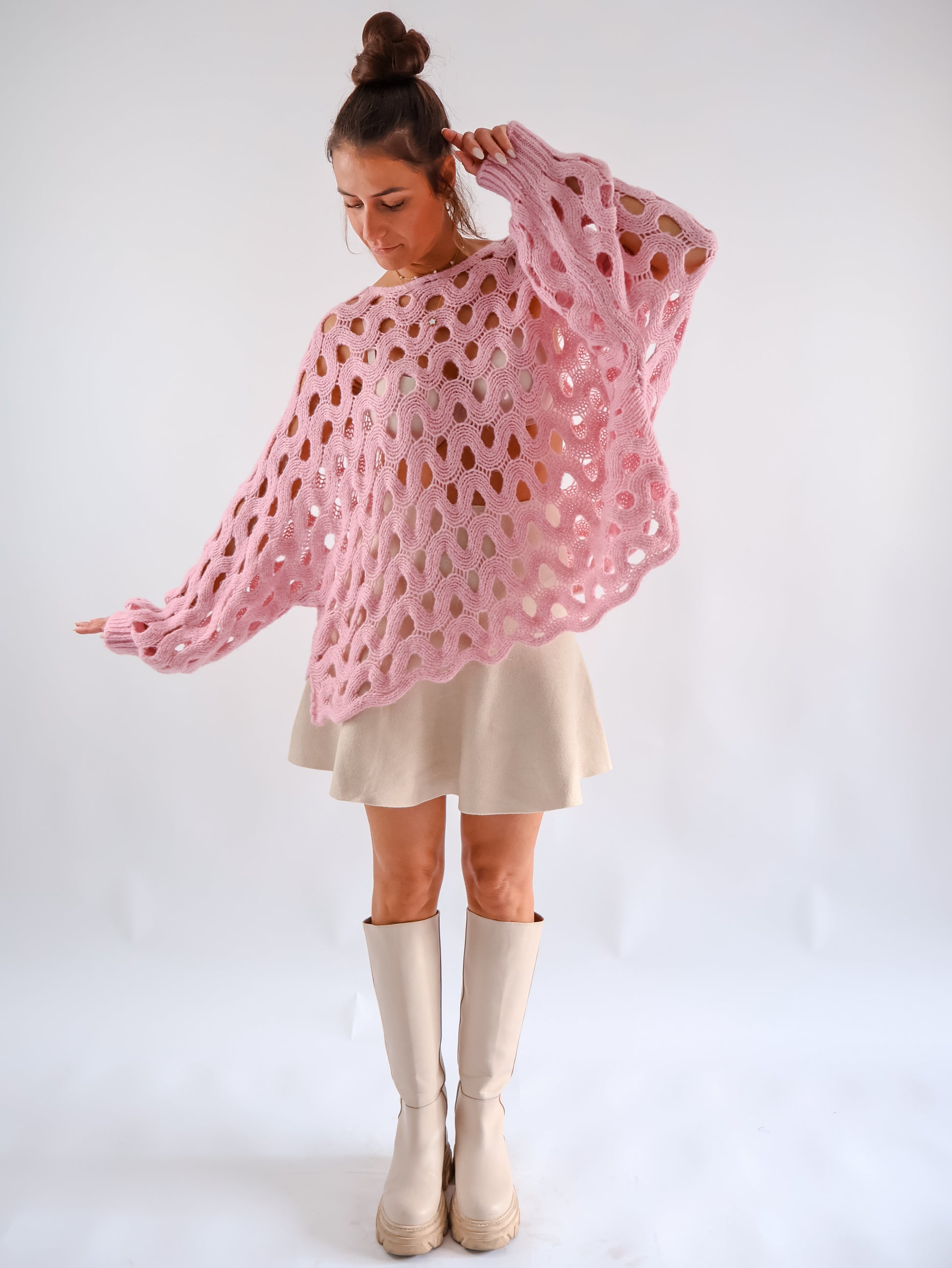 Milla Strickpullover Rosa
