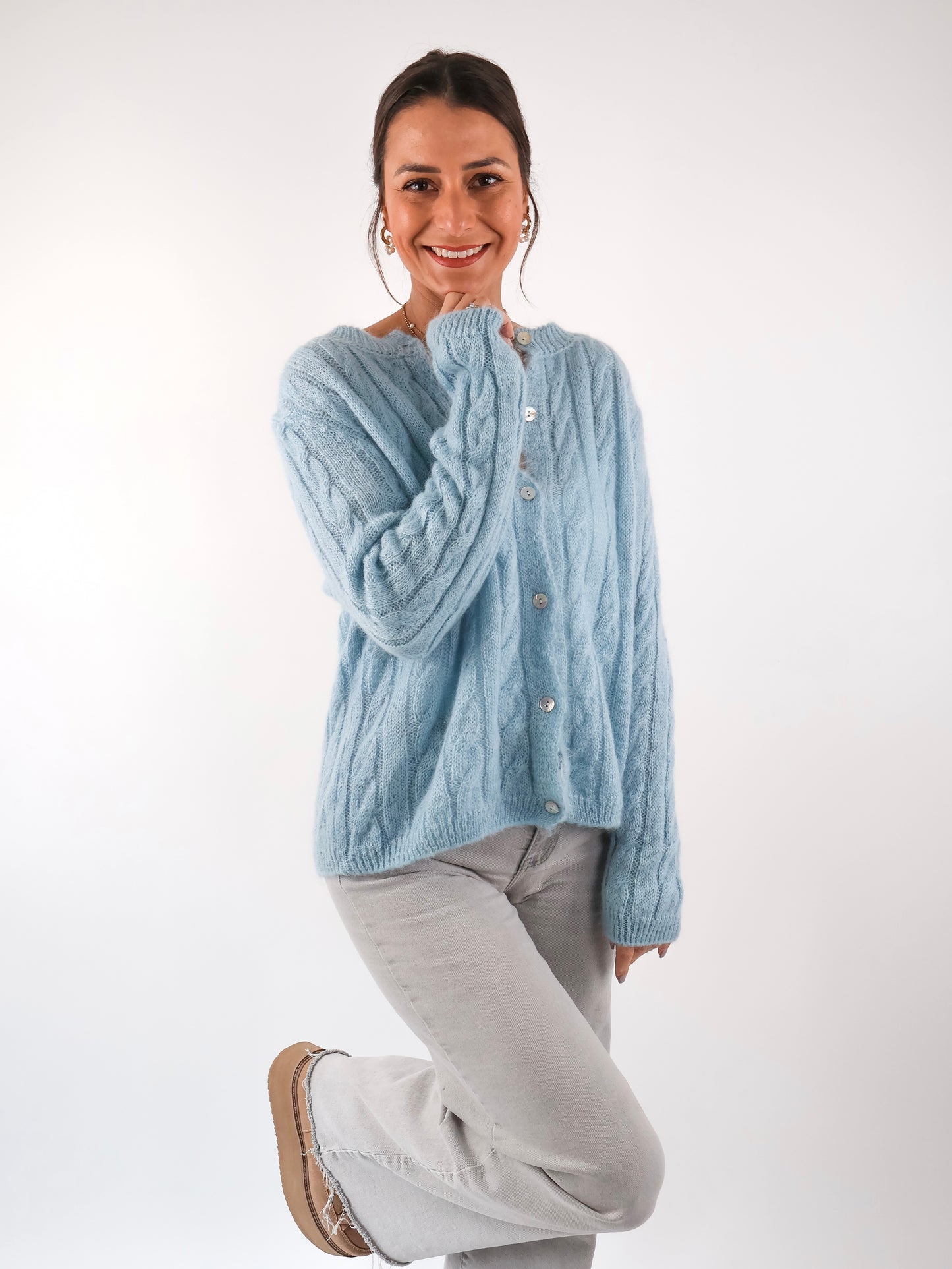 Antonella Strickjacke Hellblau
