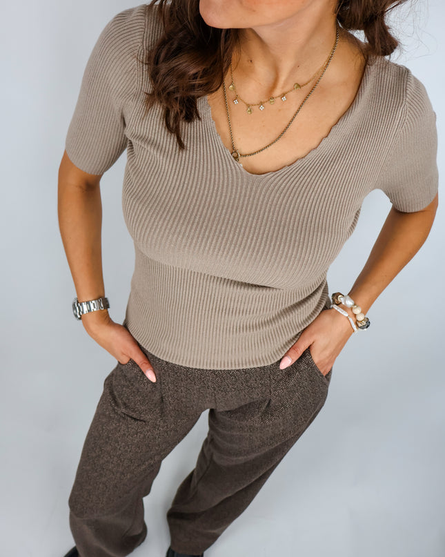 Nümph Nuayelet Cropped Pullover Silver Mink