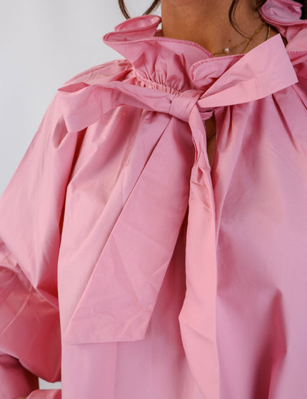 Bow Bluse Rosa