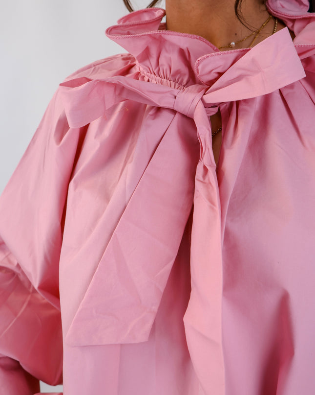 Bow Bluse Rosa