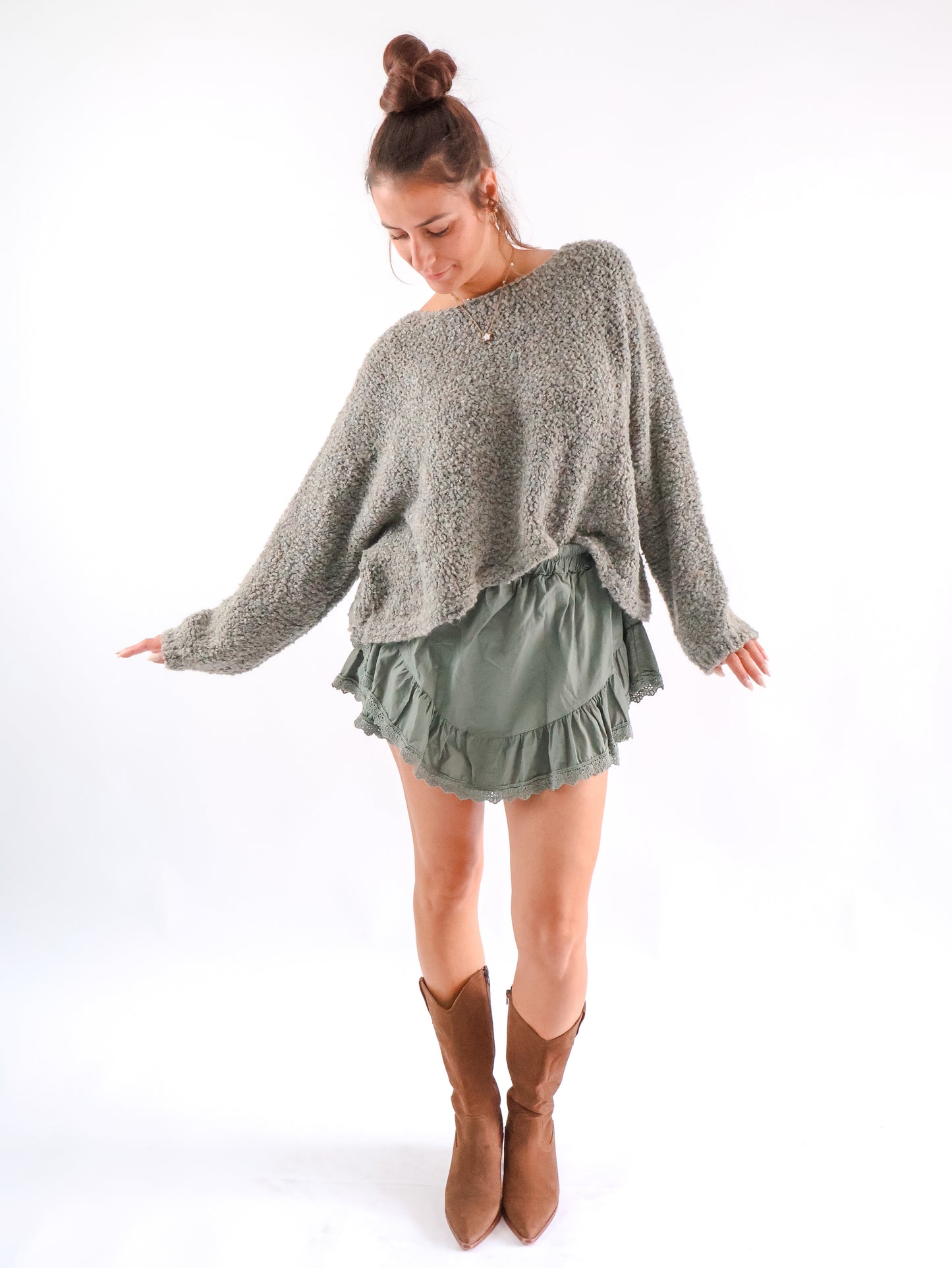 Cozy Pullover Salbei