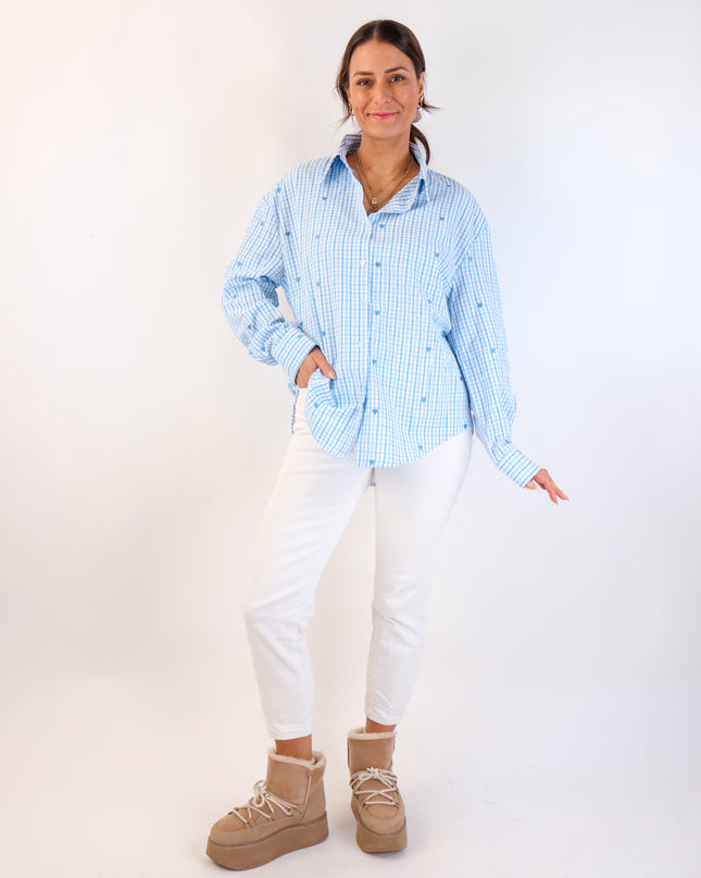 Lovely Bluse Hellblau