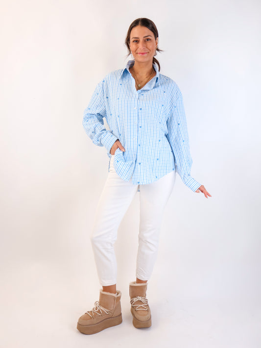 Lovely Bluse Hellblau