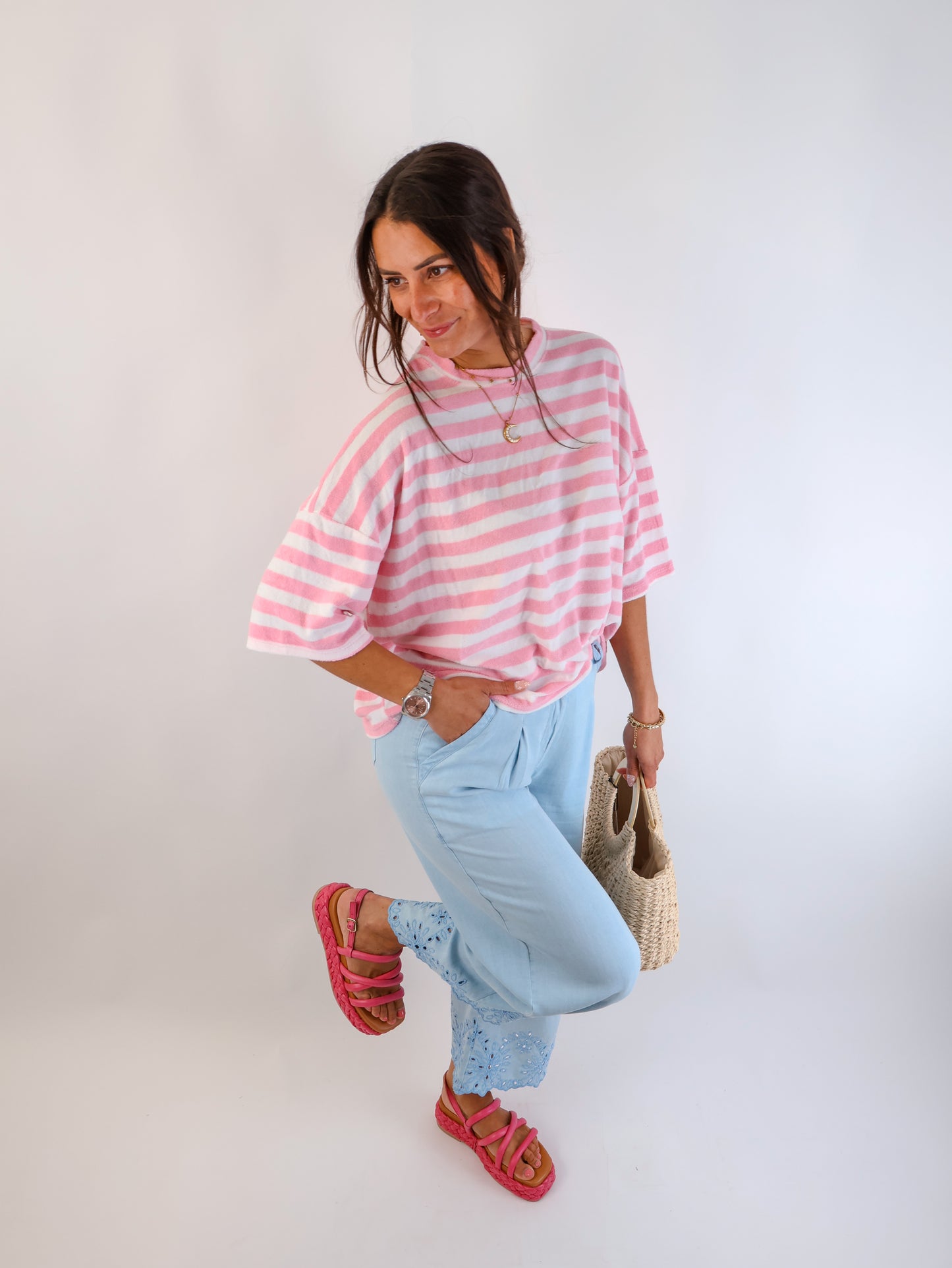 Stripes Oversize Shirt Candy