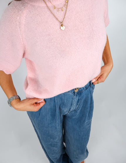 Wave Alpaka Pullover Rose