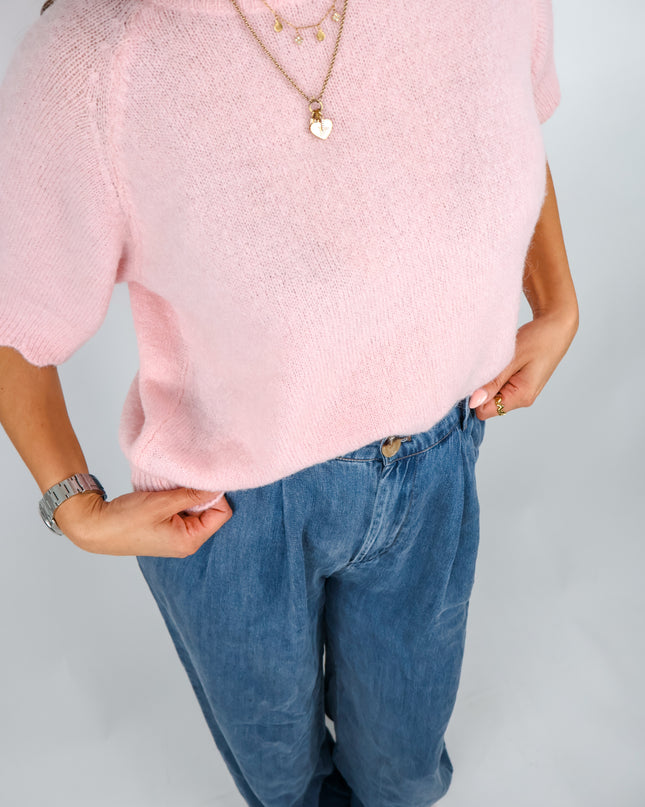 Wave Alpaka Pullover Rose