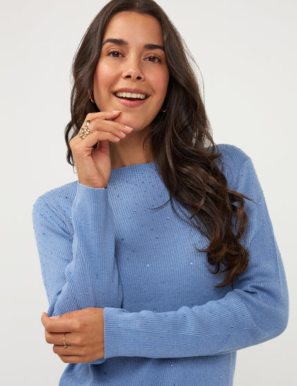 Esqualo Sparkle Shirt Sky Blue