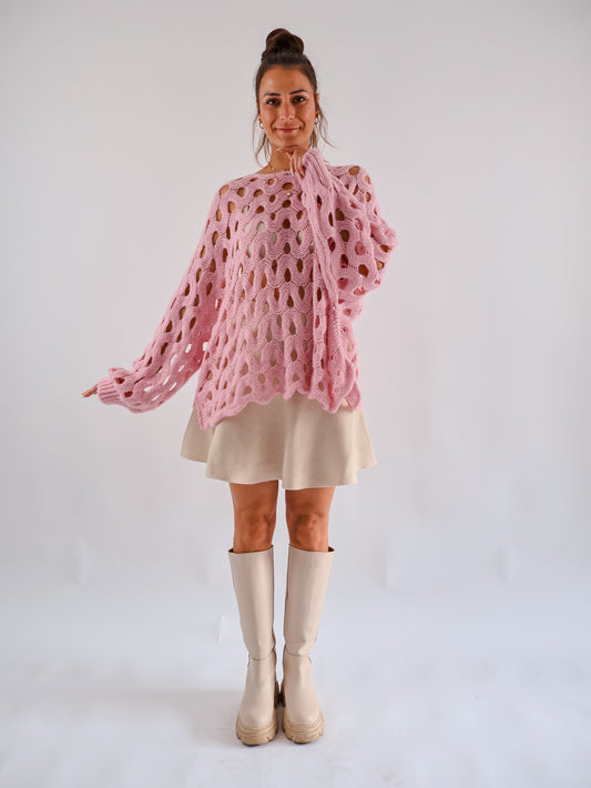 Milla Strickpullover Rosa