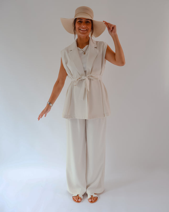 Classy Zweiteiler Creme