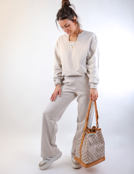 Smith&Soul Relaxed Faux Sweatshirt Balloonsaum Sand