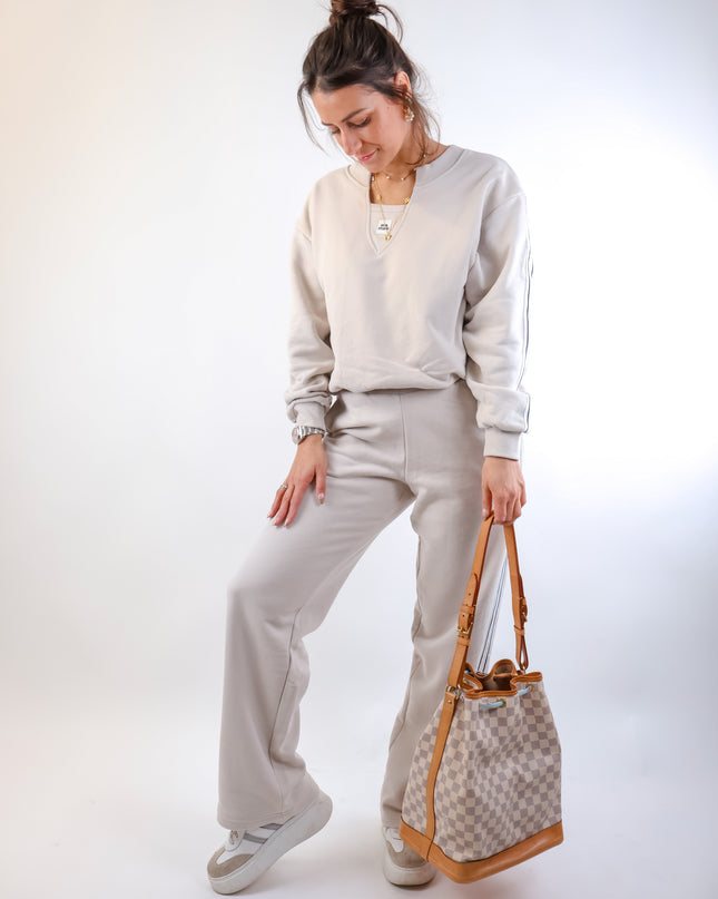 Smith&Soul Relaxed Faux Sweatshirt Balloonsaum Sand