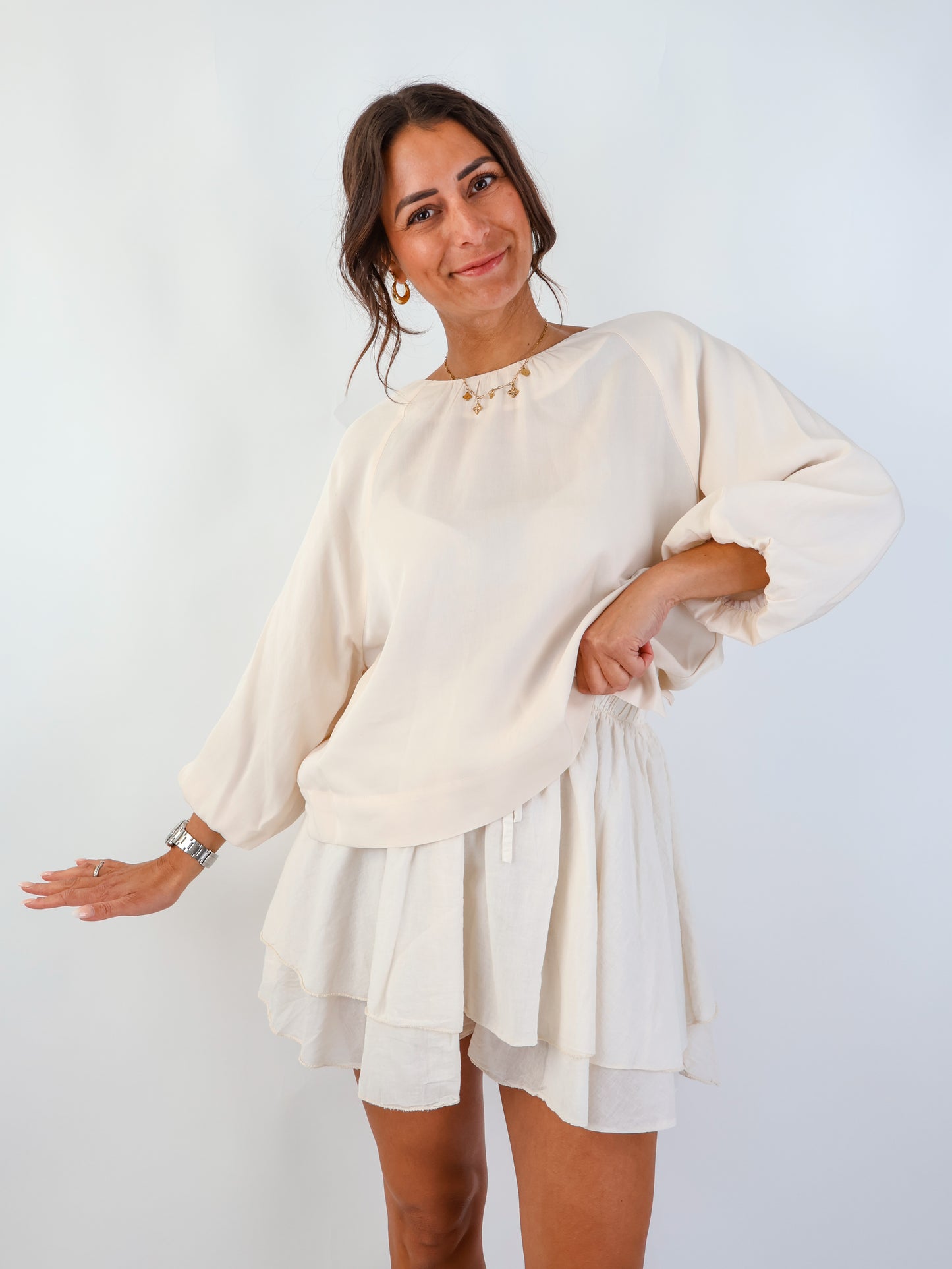 Smith&Soul Lyocell Bluse Beige