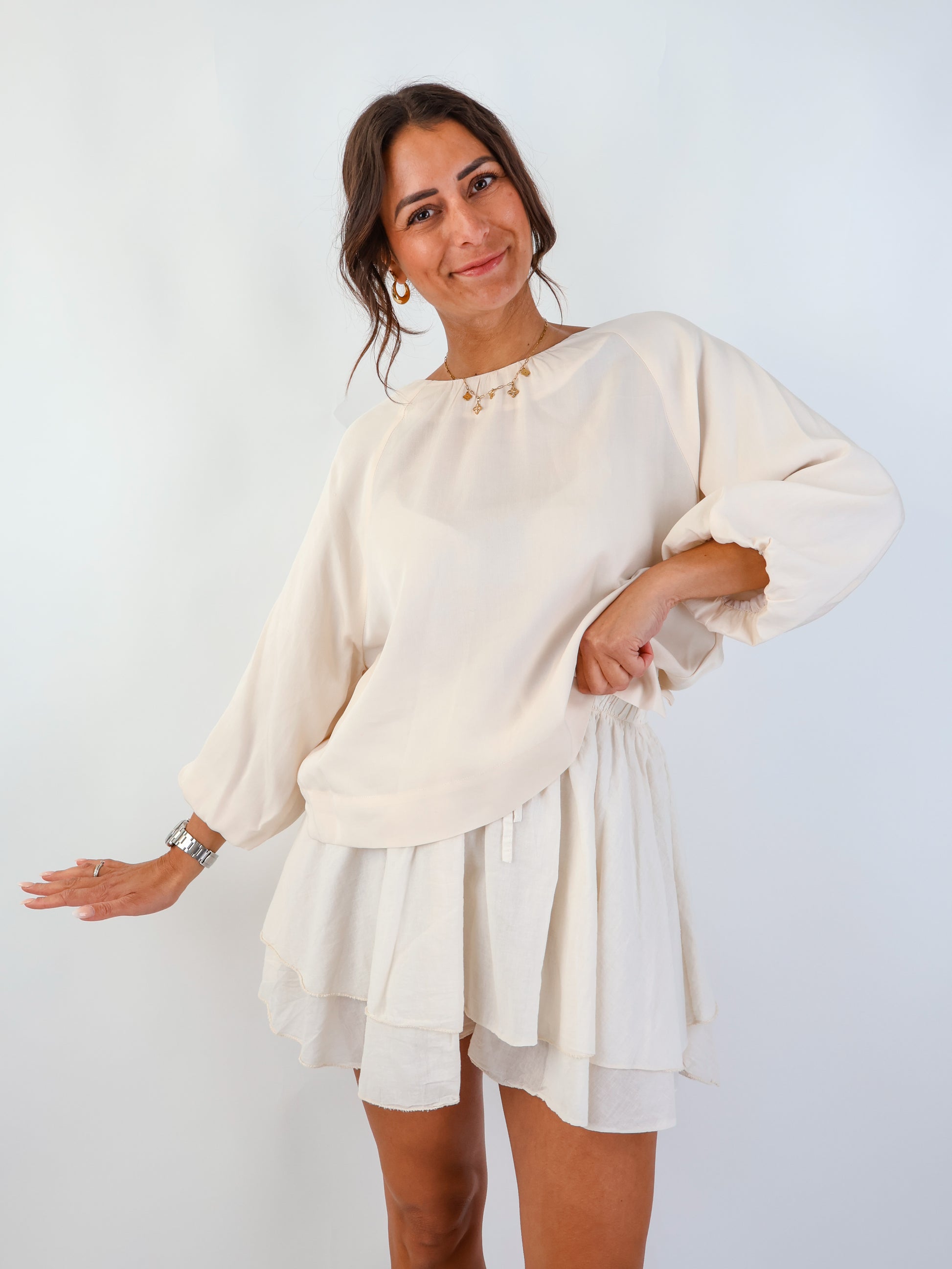 Smith&Soul Lyocell Bluse Beige