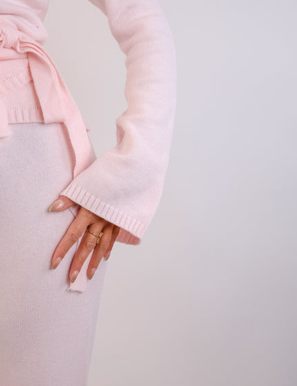 Soft Knot Cardigan Rosé