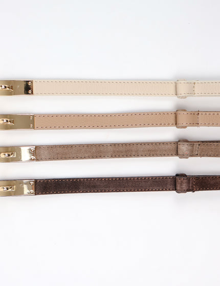 Taillengürtel 100% Leder Beige